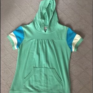 Mossimo Top Short Sleeve Shirt with Hood
